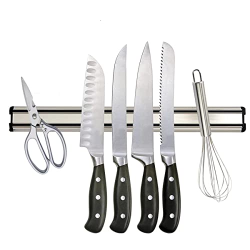 Stately Kitchens Aluminum Magnetic Knife Bar - Rust Free (16 Inch) #TOP1