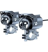 VSYSTO バイク フォグランプ LED補助灯 ヘッドライト 2個セット 防水 12V 24V兼用 10W-15W 白/黄 2色切替 4モード 高輝度・長寿命・耐衝撃 アルミ製 リモコン付き ...