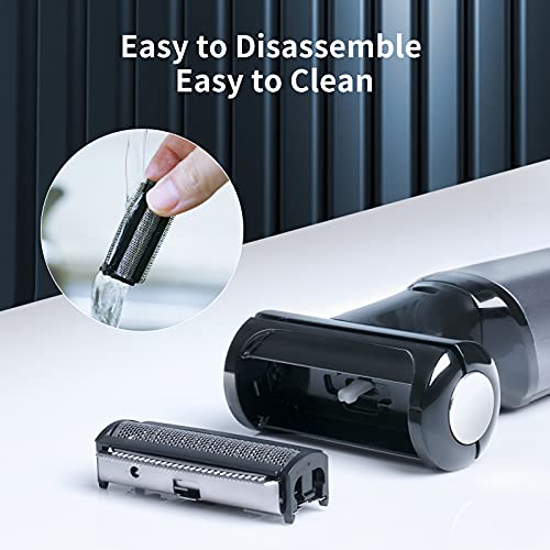 Bodygroom,2 in 1 Körperhaartrimmer IPX7 Wasserdicht Elektrischer Intimrasierer Mann Mit 2 Klingenköpfen Elektrischer Balls Trimmer Nass/Trocken Körperrasierer für Leistengegend Achsel Beine (Mode-1) - Image 7