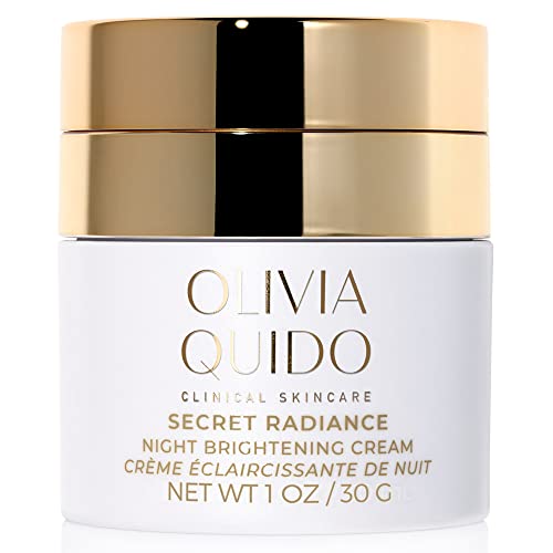 OLIVIA QUIDO Skincare Secret Radiance 30g, Night Brightening Cream with Botanicals and Peptides, Anti-Aging Face Cream, Anti-Wrinkle, and Age Spot Remover, Facial Skin Care Product for Women