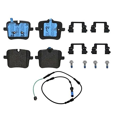Rear Brake Pad Set & Wear Sensor Compatible with BMW G12 M760i xDrive Base 6.6L V12