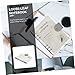 MINAOLULUS Convenient Detachable Loose Leaf Binder Notebook Transparent Pages for Students School Office Accessory for Notes Planning and Journaling