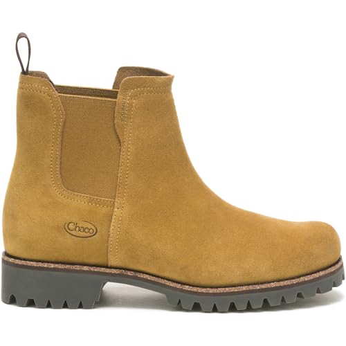 Chaco Women's Fields Chelsea Boot, Mustard Suede, 8.5