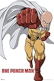 One Punch Man Saitama Punching Japanese Superhero Manga Anime Character Cool Wall Art Print Poster 12x18