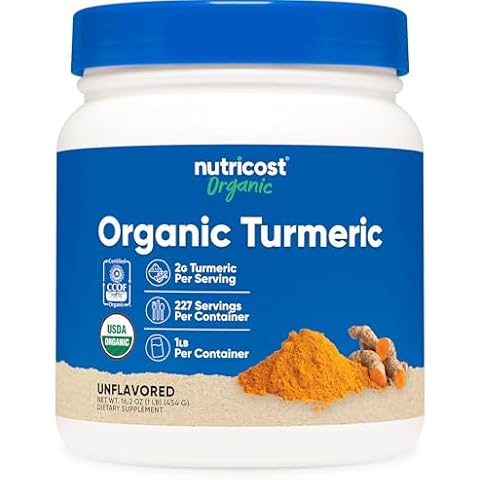 Nutricost Organic Turmeric Powder 1 LB Cover
