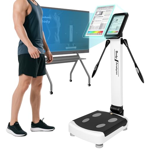 Body Fat Analyzers in Body, Body Fat Measurement Device, Professional Full Gym Body Scanner Health Monitoring Fat Analyzer Measurement Device Scanner Composition Analyzer Machine Monitors Instrument