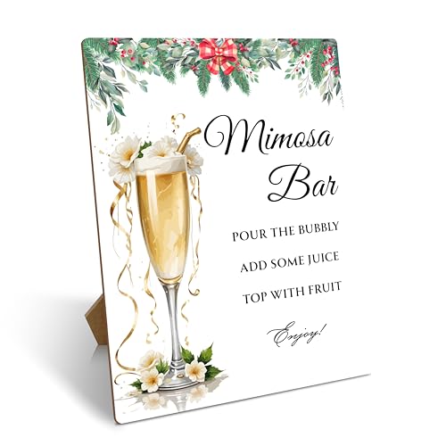Mimosa Bar Sign, Merry Christmas Mimosa Bar...