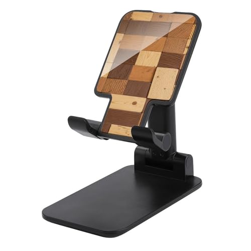 Support de téléphone portable design brique de bois réglable