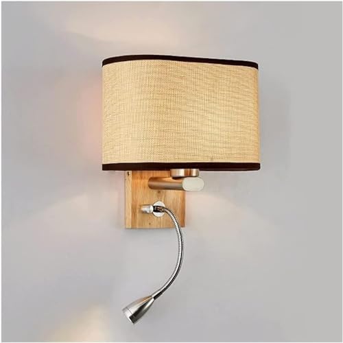 Aplique de pared ajustable de madera para crear un ambiente acogedor en tu sala