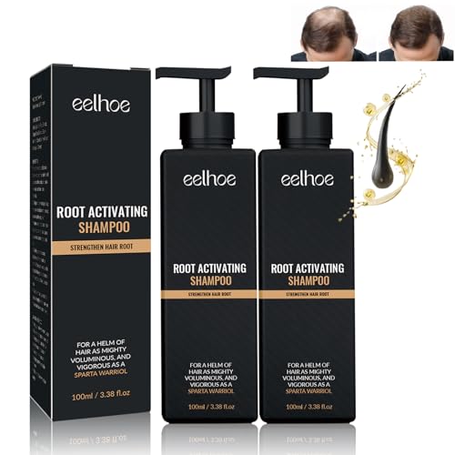 Spartan Root Activator Shampoo für schnelles Haarwachstum (2 Packungen) Gloss Grey