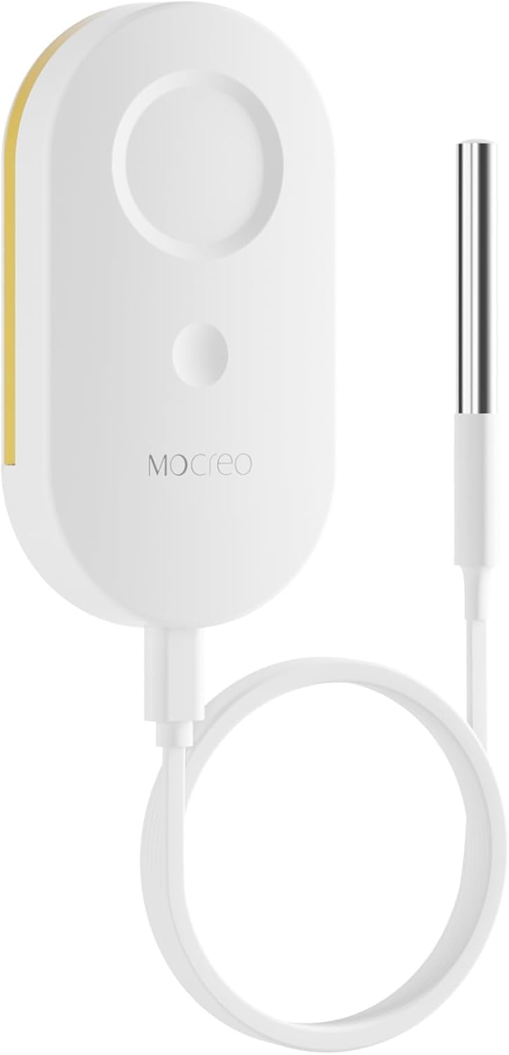 MOCREO ST5 Wireless Thermometer Freezer Alarm, Required Hub (Not Include), Email Alert, App Notification, Data Logging Export, No Subscription Fee, for Refrigerator, Freezer, Hot Tub