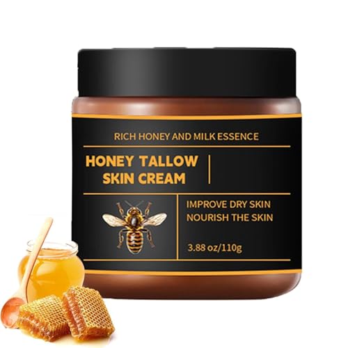 Crema para el cuidado de la piel, crema de piel de dique de miel de 110 g, cremas hidratantes faciales, fórmula de referencia y iluminación, sensación no grasa, multipropósito para hombres y mujeres d