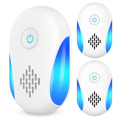 #Commissioniguadagnate<br>Ultrasuoni per Topi da Interno 2 Pezzi Allontana Topi Ragni Formiche Scarafaggi Zanzare Mosche Sicuro per Animali Domestici e Persone per Camera da Letto Cucina Sottotetto Seminterrato Garage