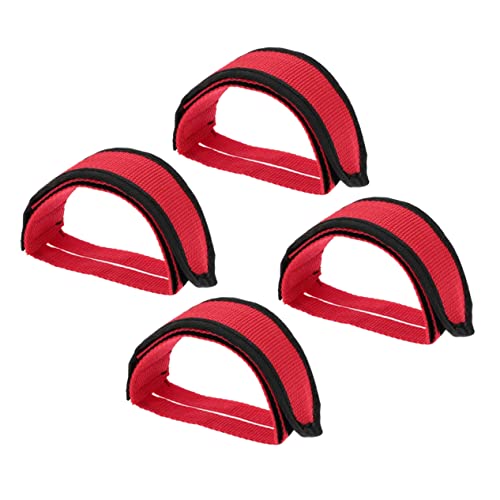 HANABASS Cycling Pedal Bands Bike Pedal Straps Toe Clips for Bike Dense Nylon Material for Comfort Fit