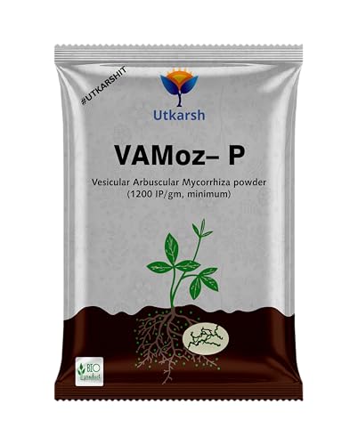 Image of Utkarsh Mycorrhiza with 1200 IP /gm Bio Fertilizers for Healthy Plants, Vigorous Stem Girth, Enhances Nutrient Absorption, Water Uptake & Soil Aeration | VAMoz-P (500gm)