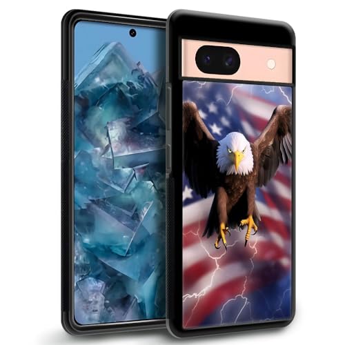 Coque Google Pixel 8A antichoc polycarbonate rigide coque arrière motif eagle - 3