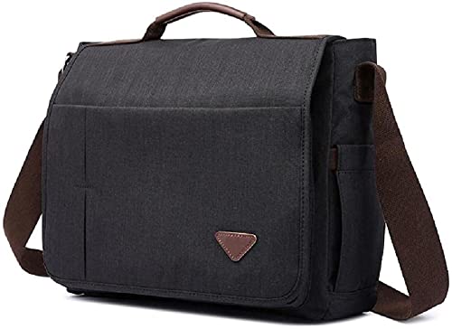 angelHJQ TAOBEGJ Bolsos Cruzados Informales Bolsos De Hombro Bolso De Mano para Computadora Portátil Bolso De Hombro De 15.6 Pulgadas para El Trabajo Escuela De Negocios Viajes Universitarios,Grey-L Cover