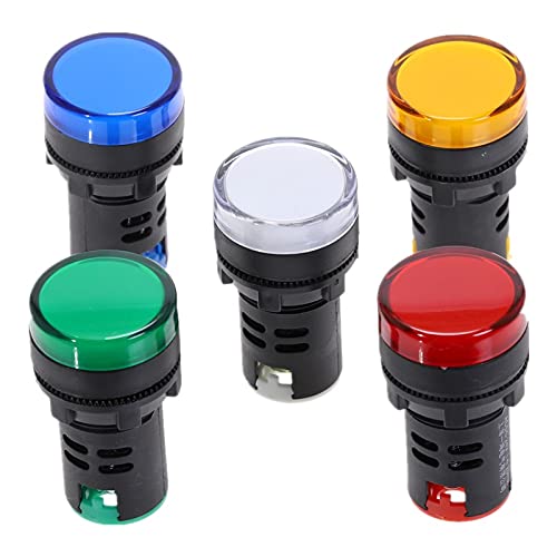 Piloto LED 22mm 220V rojo para señalización de paneles eléctricos 2