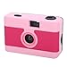 Dpofirs 35mm Film Camera, Vintage Style Reusable Camera with Built in Flash, for Travel Photography and Special Events (Pink)