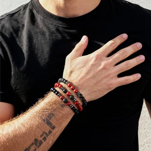 Set de Pulseras para Hombre de 8mm Piedra Natural miniatura 2