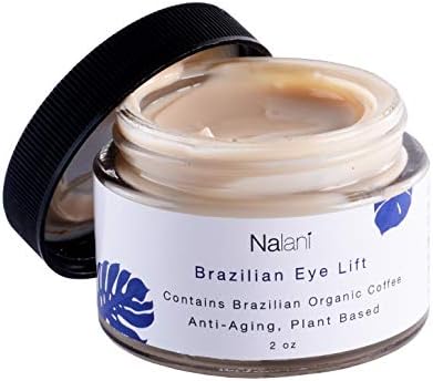 Nalani Brazilian Eye Lift Cream, Chemical Free, Organic, Eliminate Wrinkles Day & Night | For all Skin Types | Smooths and Hydrates Under- Eye (1.7oz)