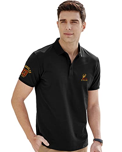 Image of EYEBOGLER Regular Fit Mens Polo Neck Half Sleeve Soild Casual Tshirt