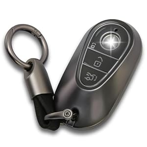for Mercedes Benz Key Fob Cover Keychain Accessories TPU Case | Compatible with S-Class S430 S500 S600 S63 E-Class E350 E500 EQE EQS Maybach S680 Maybach S580 Maybach S550 GLC C-Class C300