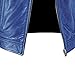 Men Faux Leather Zip Up Jacket Stand Collar Leather Motorcycle Jacket Lightweight Bomber Outwear PU Coat (L,Blue)