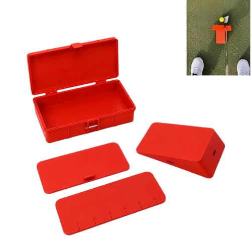 Impact Position Golf Swing Trainer – Wedge Chipping Practice Aid with Guide Walls, Improves Strike Quality & Swing Path for Short Game Accuracy (Orange)