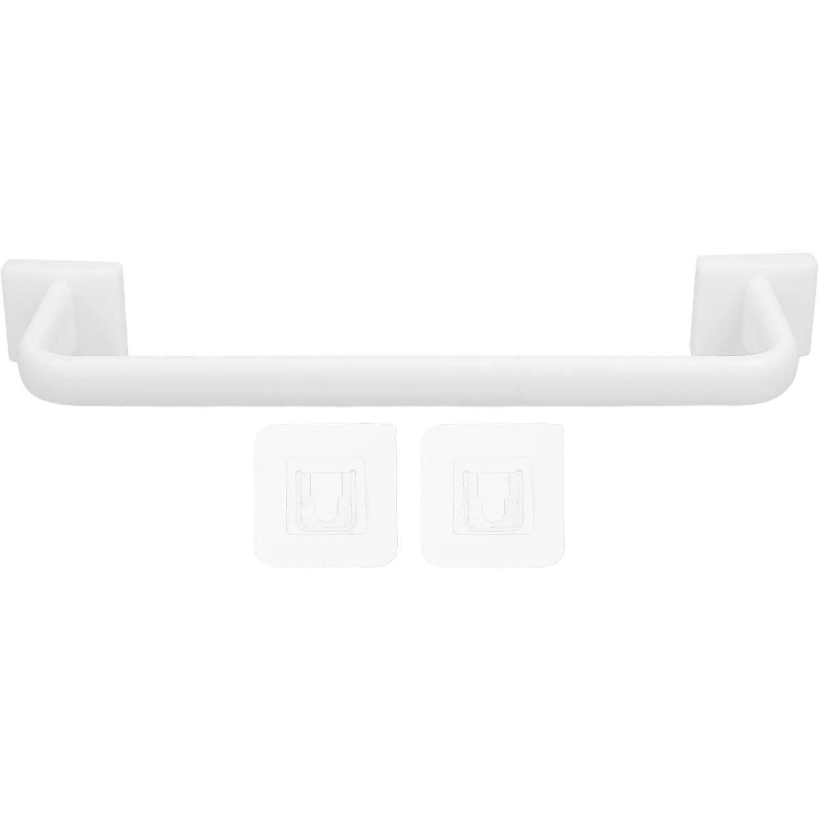 Bathroom towel rail 2Pcs No Drill Self Adhesive Towel Bar Waterproof Space Saving Bathroom Kitchen Storage Rack Towels