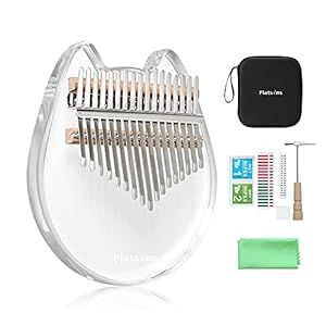 Crystal Clear 17 Key Kalimba Acryl Duim Vinger Piano met Tuner Hamer