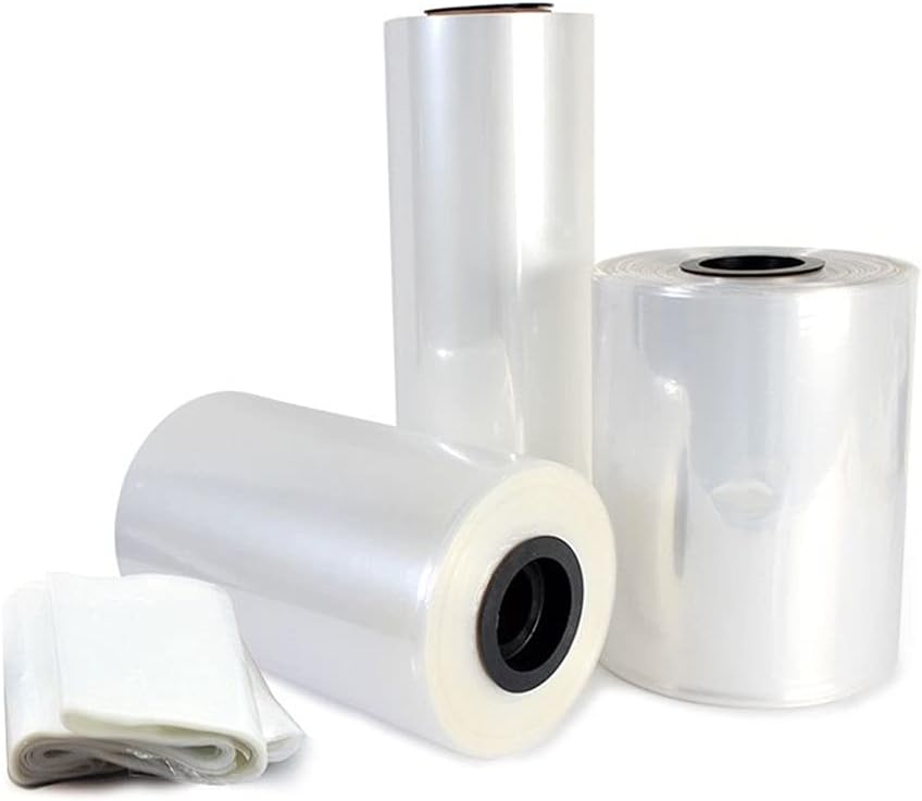 1pcs Heat Shrink Bags Clear Membrane, Plastic Cosmetic Packaging Bag Plastic Shrinkable Pouch Material High Transparency(35cmx10m)
