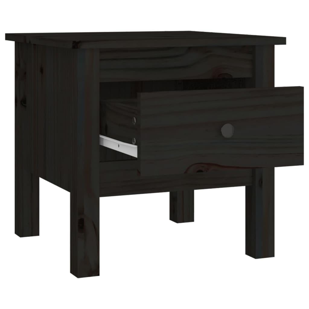 Mesa Auxiliar: Mesa Auxiliar de Madera Maciza de Pino, Consola para sofá, Adecuada para Dormitorio, Oficina y Sala de Estar (40x40x39cm)
