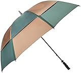 GustBuster Proseries Gold 62-Inch Style 5 Golf Umbrella (Tan/Hunter)