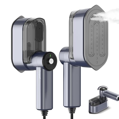 Quuejenl Vaporizador De Roupas Portátil Para Viagem - Mini Ferro De Passar Roupas Portátil De 1000 W, Cabo De Alimentação De 2,4 M, Design Dobrável, Itens Essenciais Para Viagem, Dormitório Universi