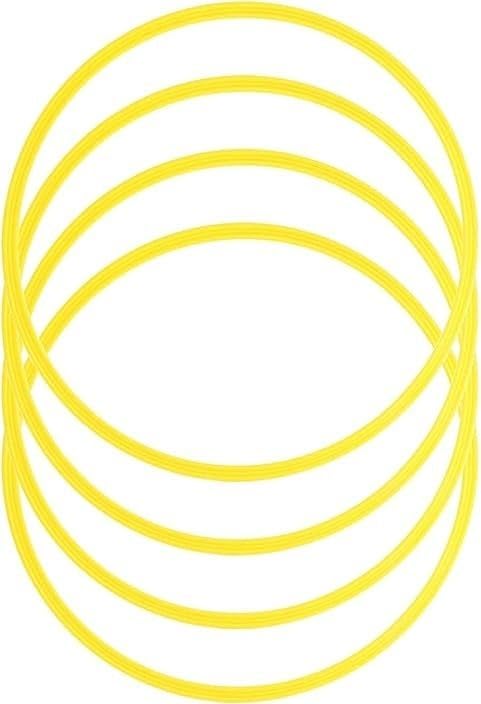 Agility and Speed Training Fitness Gymnastic Ring Set of 4Pc Yellow | 4Pc Flat Ring-image-30