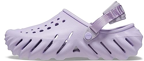 Crocs Unisex-Adult Echo Clogs, Lavender, 4 Men/6 Women