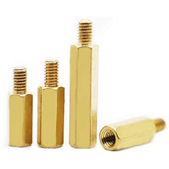 Brass Screws M3 M4 Brass Hex - Female-Female, For Electronics & DIY Projects Standoff Spacers - Foto 10
