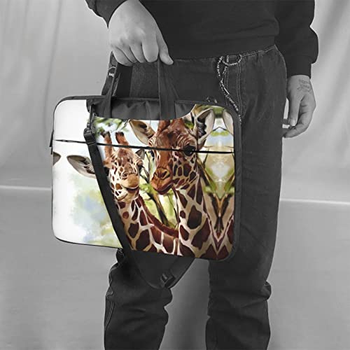 Bolso maletín para portátil con diseño Watercolor Deer Giraffe miniatura 2