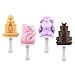Wooshwa Stampi per Gelati Ghiaccioli in Silicone per bambini, Mini Stampo per Ghiaccioli Unicorno Fai da Te, Silicone Alimentare con Bastoncini di Plastica, Senza BPA, 4 Pezzi, Rosa (Unicorno) immagine
