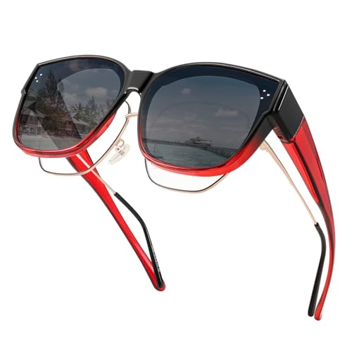 FEISEDY Überzieh Sonnenbrille Polarisiert für Brillenträger B2849