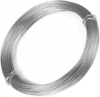 98.4ft/30m Picture Frame Hanging Wire, Heavy Duty Metal Hanging Wire for Photo Artwork and Picture Hanging (1mm/0.04inch)