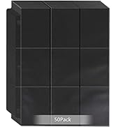 POKONBOY 900 Pockets Trading Card Sleeves, Baseball Card Sleeves Double Sided Page Protector Fit ...