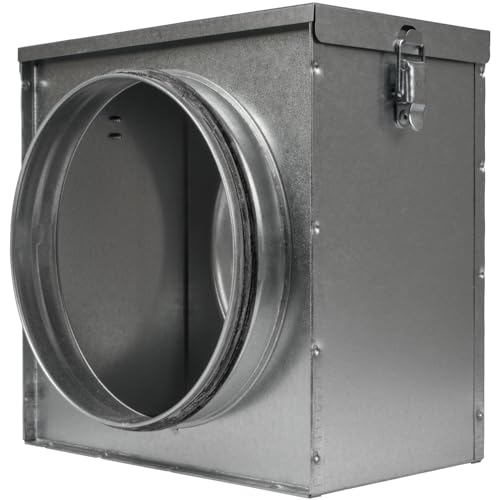 Duct filter box for round ducts