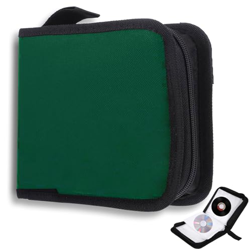 qhklew CD Tasche für 40 Disc, CD DVD Discs Aufbewahrungstasche, mit...