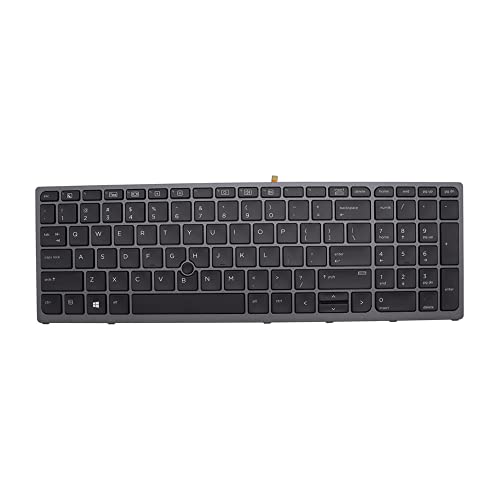 Clavier rétroéclairé avec pointeur pour HP Zbook 15 17 G3 G4 US