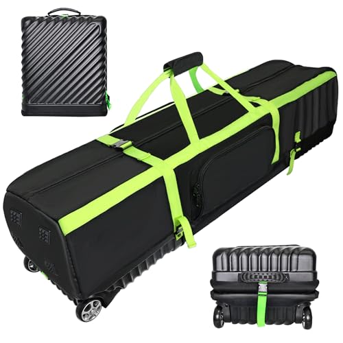 Golf Travel Bag Kube Golf Travel Cover for Airlines Ultra-Portable Foldable & Easy to Carry Hard Golf Travel Case with Wheels Perfect for Traveling & Storing Say Goodbye to Bulky Bags (Green)