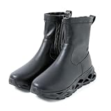 [BEAXIS] ビーアクシス バランスコアブーツ2 ジップタイプ 体幹 ダイエット ウォーキング (ブラック, 日本の靴のサイズ寸法, 大人, アルファベット, L)