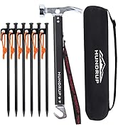 専用　鍛造 ペグ 25本セット+ペグハンマー1本 Amazon | 【強化版】 ペグハンマーセット HUNDRUP キャンプ