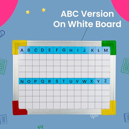 Image of DAHSHA 2 in 1 Double SidedSlate for Kids Double Side Slate Board with Colorful Aluminum (Slate ABC Version)